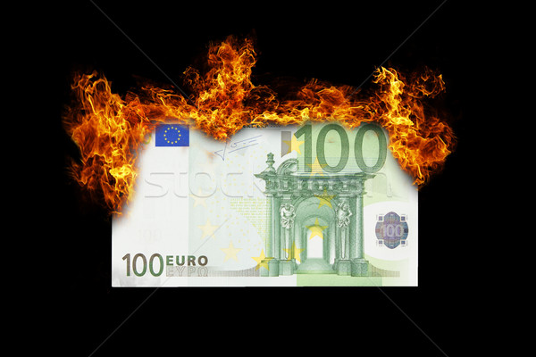 Burning money Stock photo © michaklootwijk