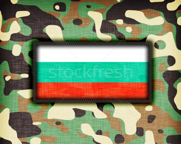 Tarnung einheitliche Bulgarien Flagge Textur abstrakten Stock foto © michaklootwijk