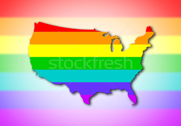USA - Rainbow flag pattern Stock photo © michaklootwijk