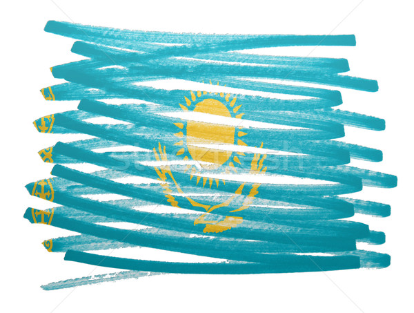Flag illustration - Kazakhstan Stock photo © michaklootwijk
