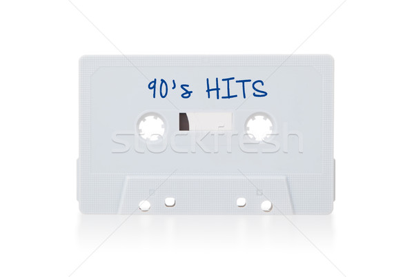 Vintage audio cassette tape, isolated on white background Stock photo © michaklootwijk