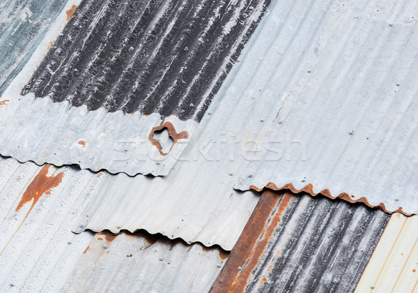 Vechi ruginit galvanizat acoperiş nevoie textură Imagine de stoc © michaklootwijk