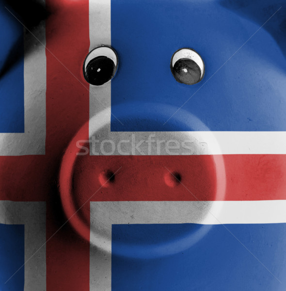 Ceramic piggy bank with painting of national flag  Stock photo © michaklootwijk