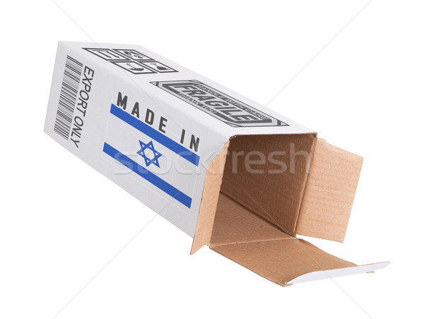 Exportar produto Israel papel caixa Foto stock © michaklootwijk