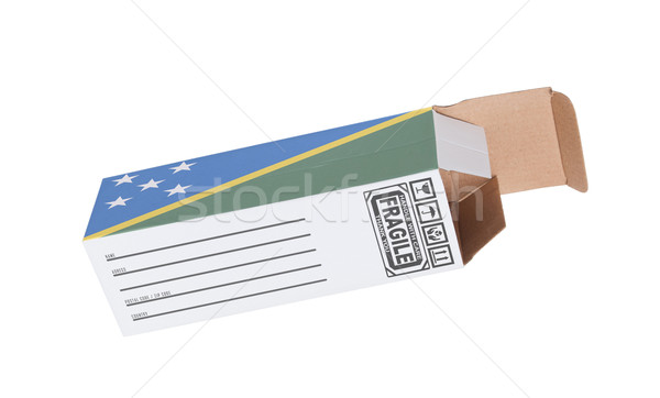 Concept of export - Product of the Solomon Islands Stock photo © michaklootwijk