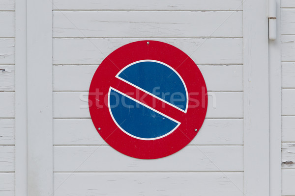 Road sign, prohibitory sign - No parking Stock photo © michaklootwijk