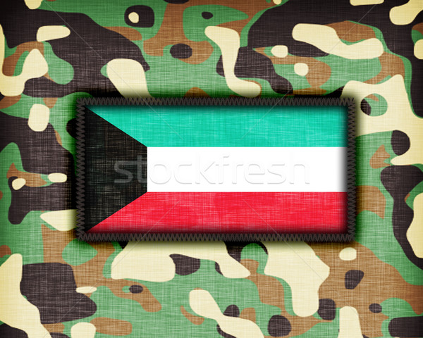 Tarnung einheitliche Kuwait Flagge Textur abstrakten Stock foto © michaklootwijk