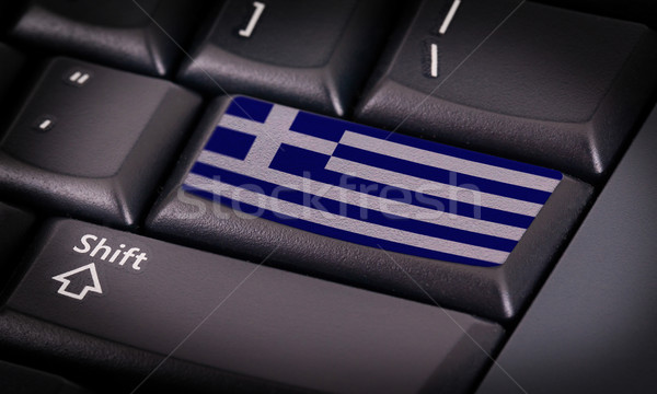 Flag on keyboard Stock photo © michaklootwijk