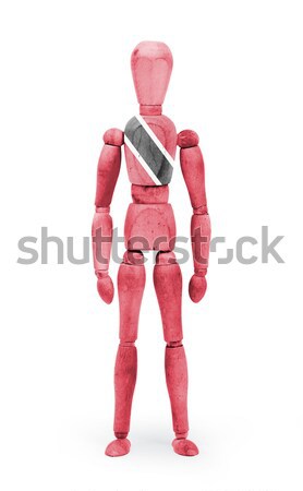 Wood figure mannequin with flag bodypaint - Trinidad and Tobago Stock photo © michaklootwijk