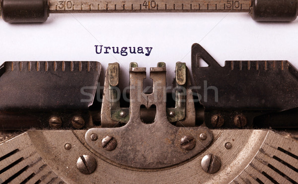 Eski daktilo Uruguay bağbozumu ülke Stok fotoğraf © michaklootwijk