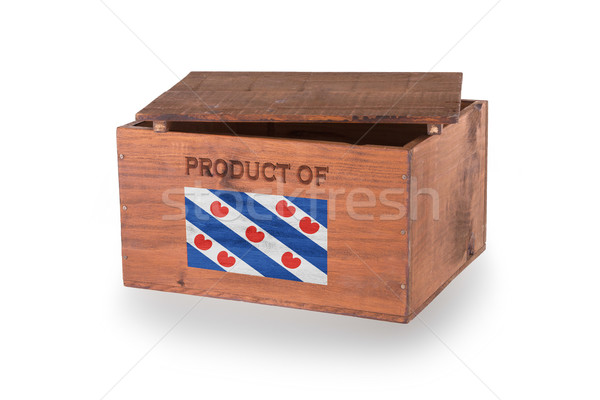 Stock fotó: Fából · készült · láda · izolált · fehér · termék · doboz