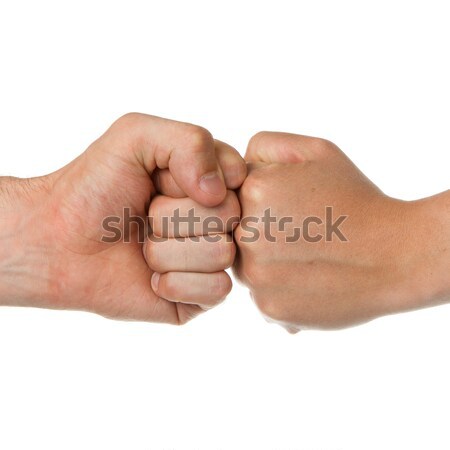 Mans hand and womans hand Stock photo © michaklootwijk