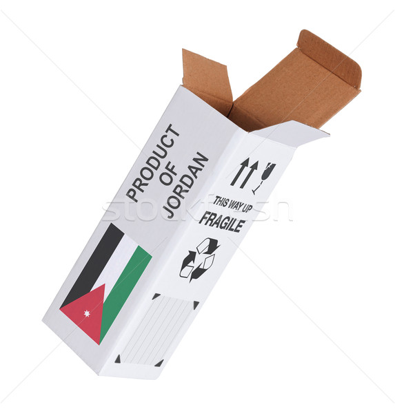 Export produs Iordania hârtie cutie Imagine de stoc © michaklootwijk