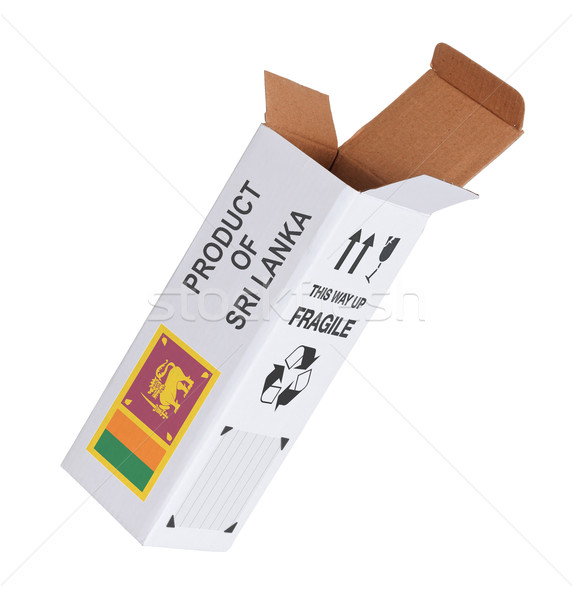 Exportar producto Sri Lanka papel cuadro Foto stock © michaklootwijk