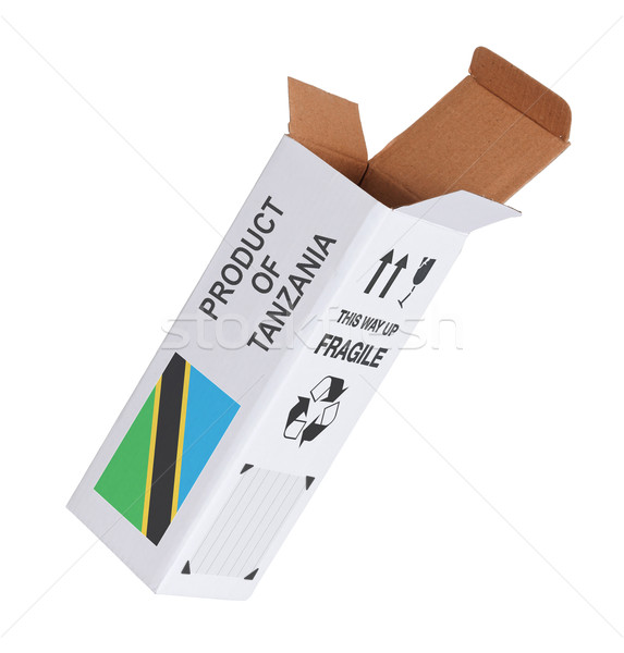 Stockfoto: Exporteren · product · Tanzania · papier · vak