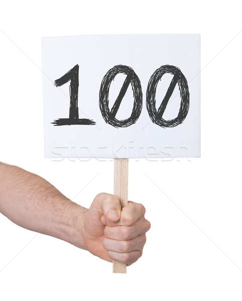 Sign with a number, 100 Stock photo © michaklootwijk