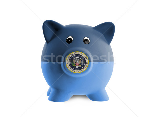 único rosa cerâmico piggy bank presidencial selar Foto stock © michaklootwijk