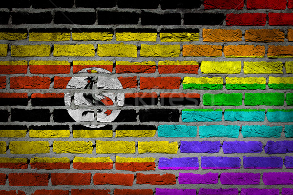 Dark brick wall - LGBT rights - Uganda Stock photo © michaklootwijk