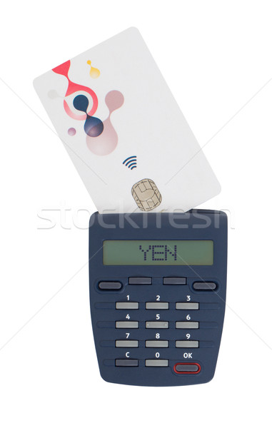 Card reader for reading a bank card Stock photo © michaklootwijk