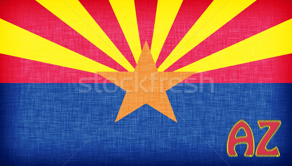 Linen flag of the US state of Arizona  Stock photo © michaklootwijk