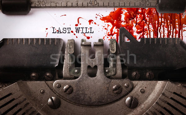 商業照片: 血腥 · 注意 · 復古 · 老 · 打字機