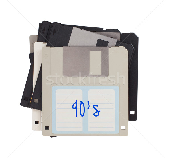 Festplatte Datenspeicherung Unterstützung isoliert weiß Büro Stock foto © michaklootwijk