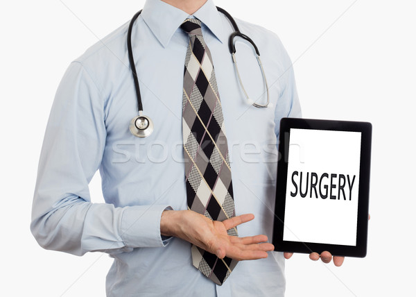 Lekarza tabletka chirurgii odizolowany biały Zdjęcia stock © michaklootwijk