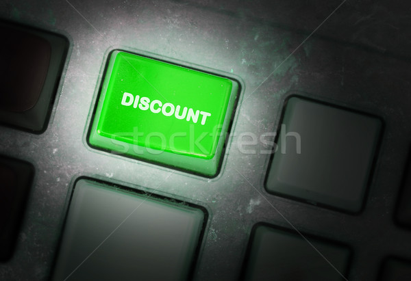 Button on a dirty old panel Stock photo © michaklootwijk