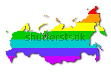 Rainbow flag pattern - Singapore Stock photo © michaklootwijk