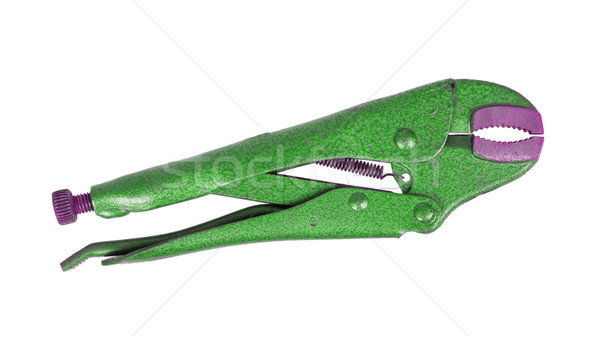 Green stainless steel jaw locking pliers Stock photo © michaklootwijk