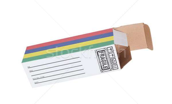Exporter produit Ile Maurice papier boîte [[stock_photo]] © michaklootwijk
