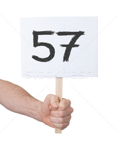 Sign with a number, 57 Stock photo © michaklootwijk