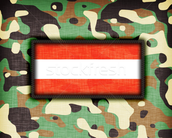 Stock foto: Tarnung · einheitliche · Österreich · Flagge · Textur · abstrakten