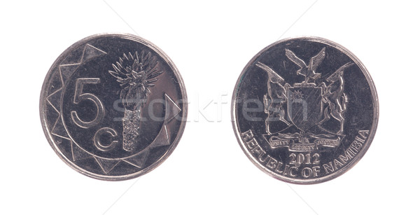 Old 5 dollarcent coin, Namibian currency Stock photo © michaklootwijk