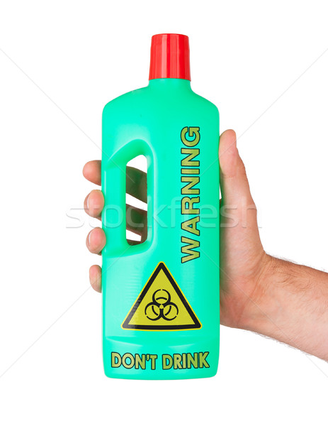 Plastic bottle cleaning-detergent, biohazard Stock photo © michaklootwijk