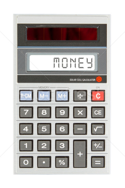 老 計算器 錢 顯示 文本 顯示 商業照片 © michaklootwijk