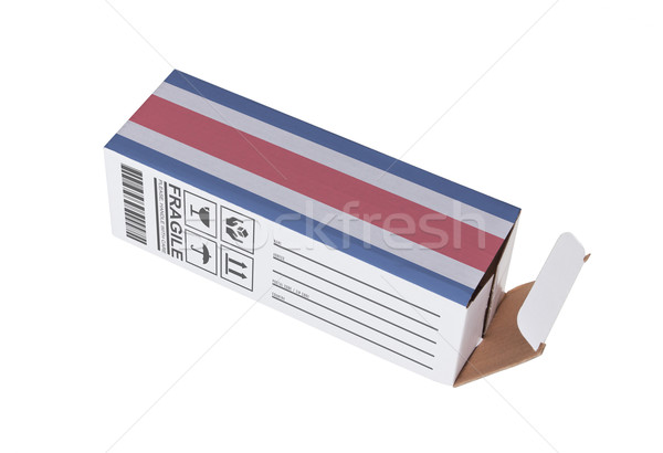 Exportar produto Costa Rica papel caixa Foto stock © michaklootwijk