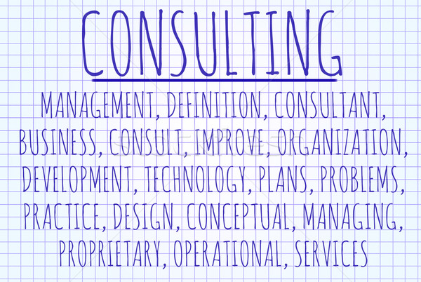 Consulting word cloud Stock photo © michaklootwijk