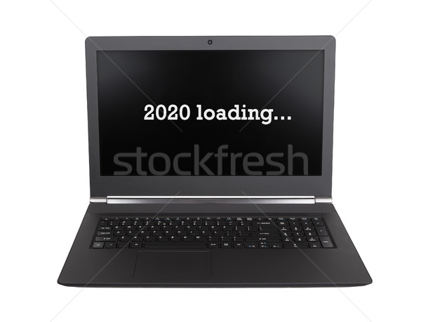 Laptop isolated - New Year - 2020 Stock photo © michaklootwijk