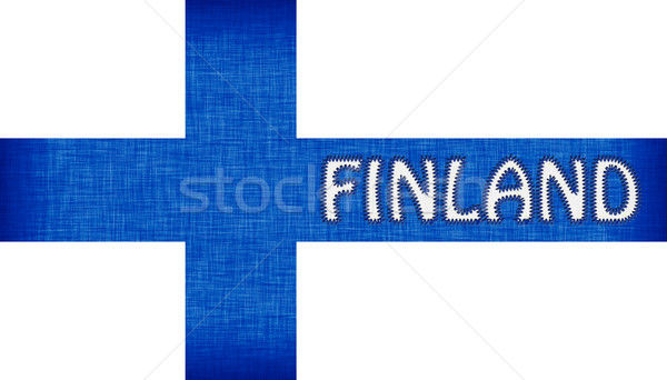 Flagge Finnland Briefe isoliert Textur Hintergrund Stock foto © michaklootwijk