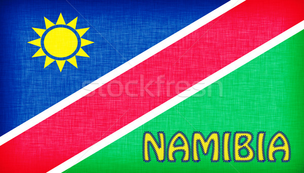 Bandiera Namibia lettere isolato texture Foto d'archivio © michaklootwijk