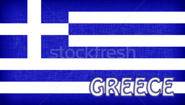 Flag of Greece with letters Stock photo © michaklootwijk