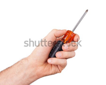 Utilidad cuchillo aislado blanco oficina hombre Foto stock © michaklootwijk