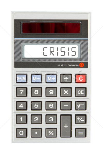 Old calculator - crisis Stock photo © michaklootwijk