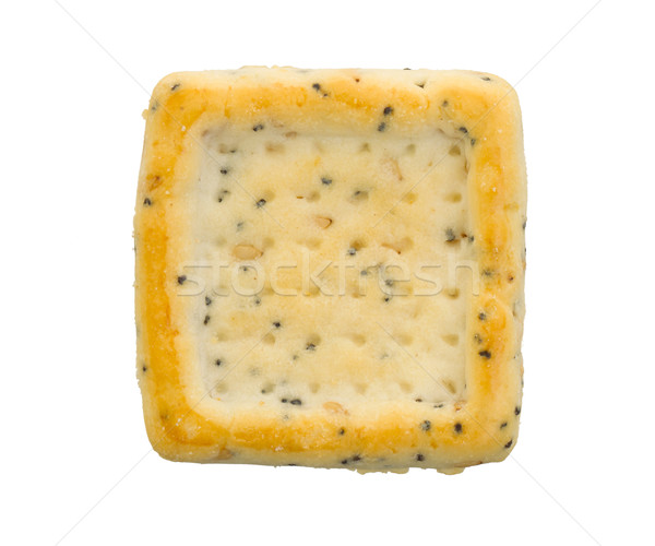 Simple square cracker isolated Stock photo © michaklootwijk