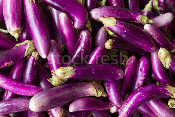 Eggplant or aubergine on a Vietnamese market Stock photo © michaklootwijk