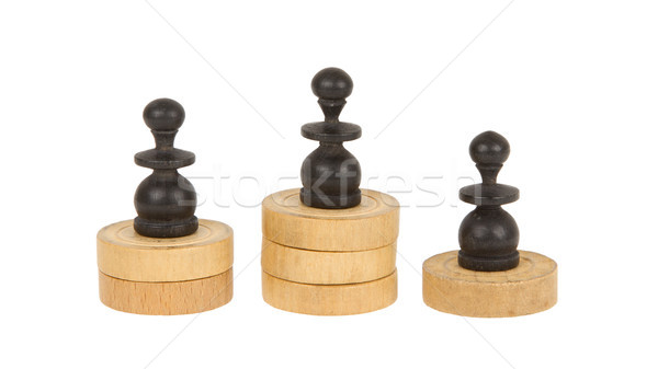 Pawns on checkers Stock photo © michaklootwijk