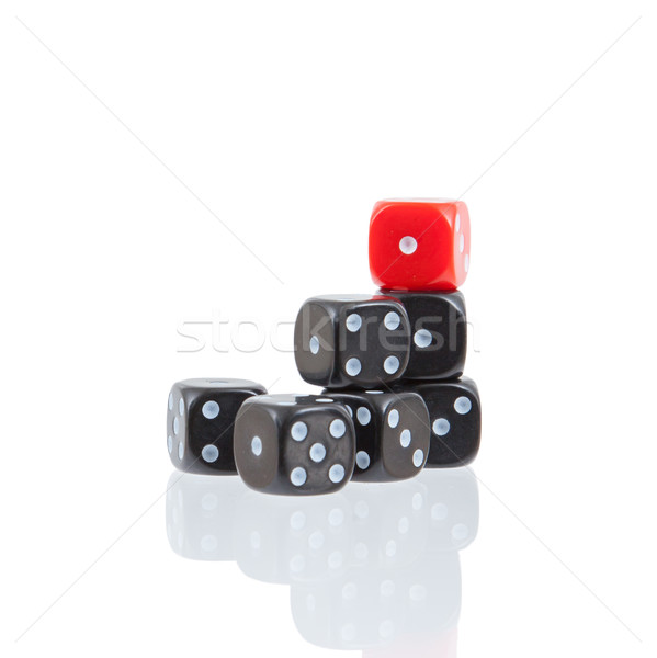 Row of dice Stock photo © michaklootwijk