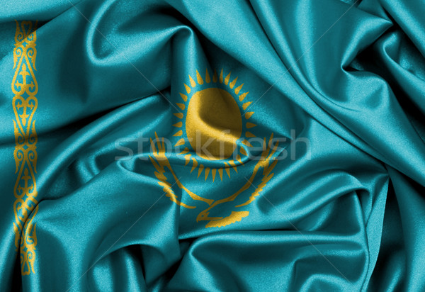 Satin flag, three dimensional render Stock photo © michaklootwijk