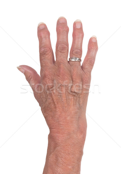 Hand of an old woman Stock photo © michaklootwijk